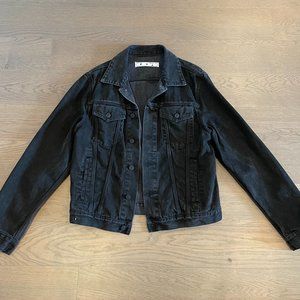 Off-White Black Denim Jacket (Large)
